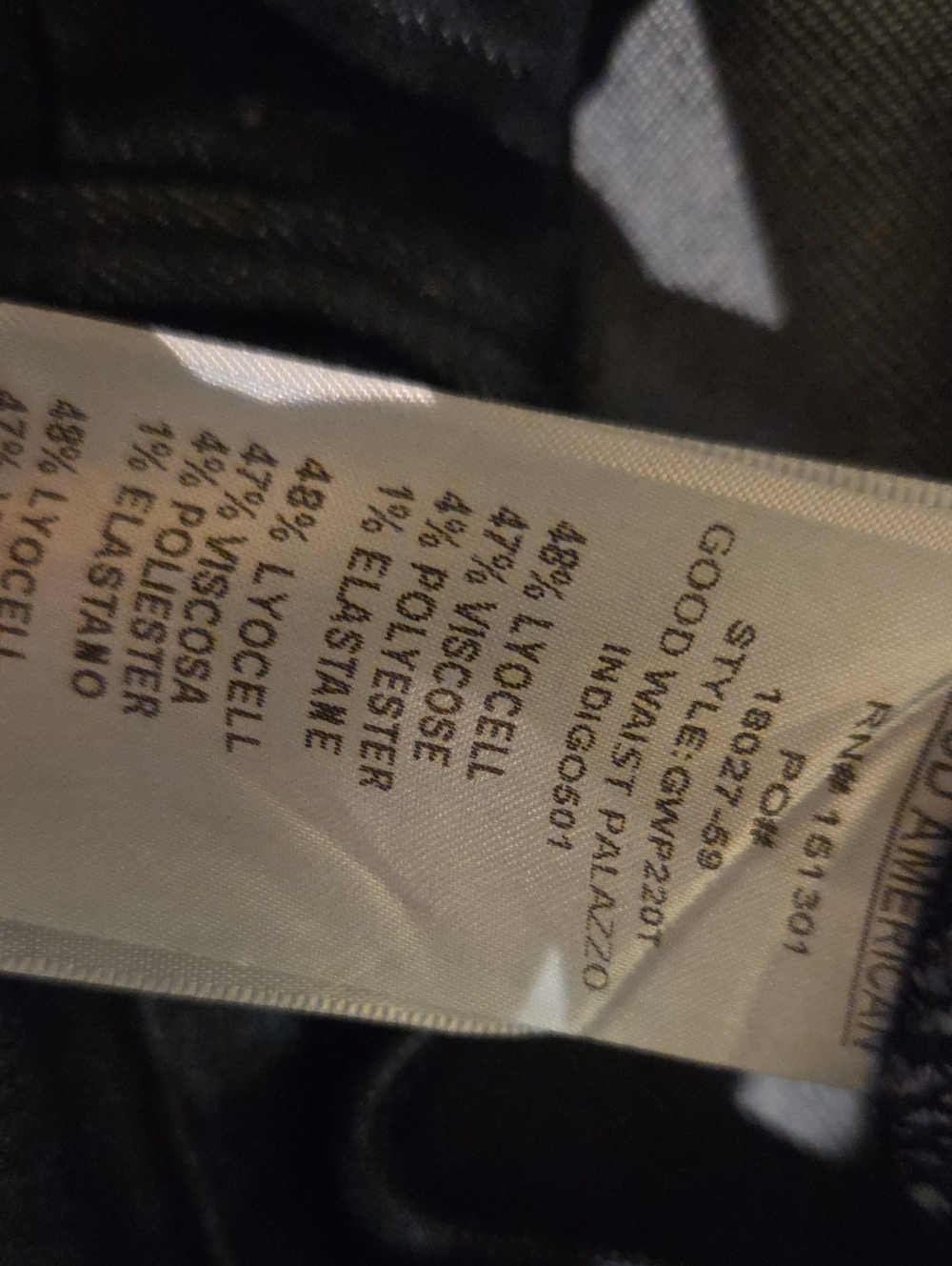 ❤️ NWOT! GOOD AMERICAN GOOD WAIST HIGH RISE WIDE LEG PALAZZO JEANS, 8 (29) - Picture 6 of 8